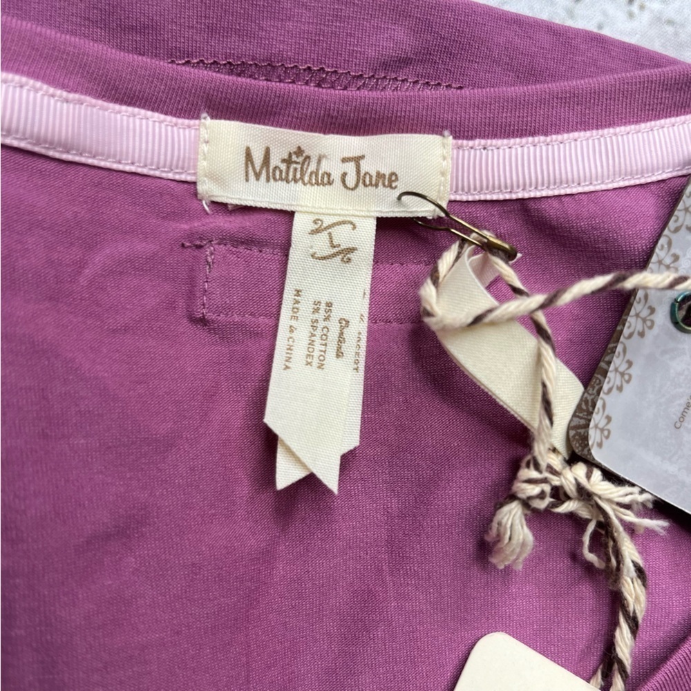 NWT Matilda Jane Henley Long Sleeve Tee Size L - Picture 2 of 6